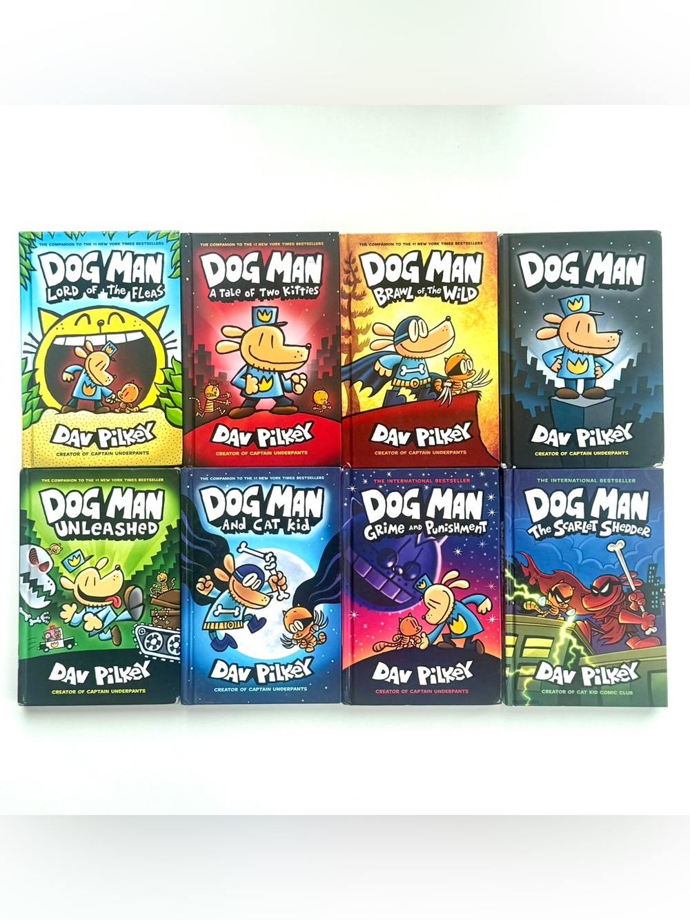 Dog Man Comic Hardcover Book Lot